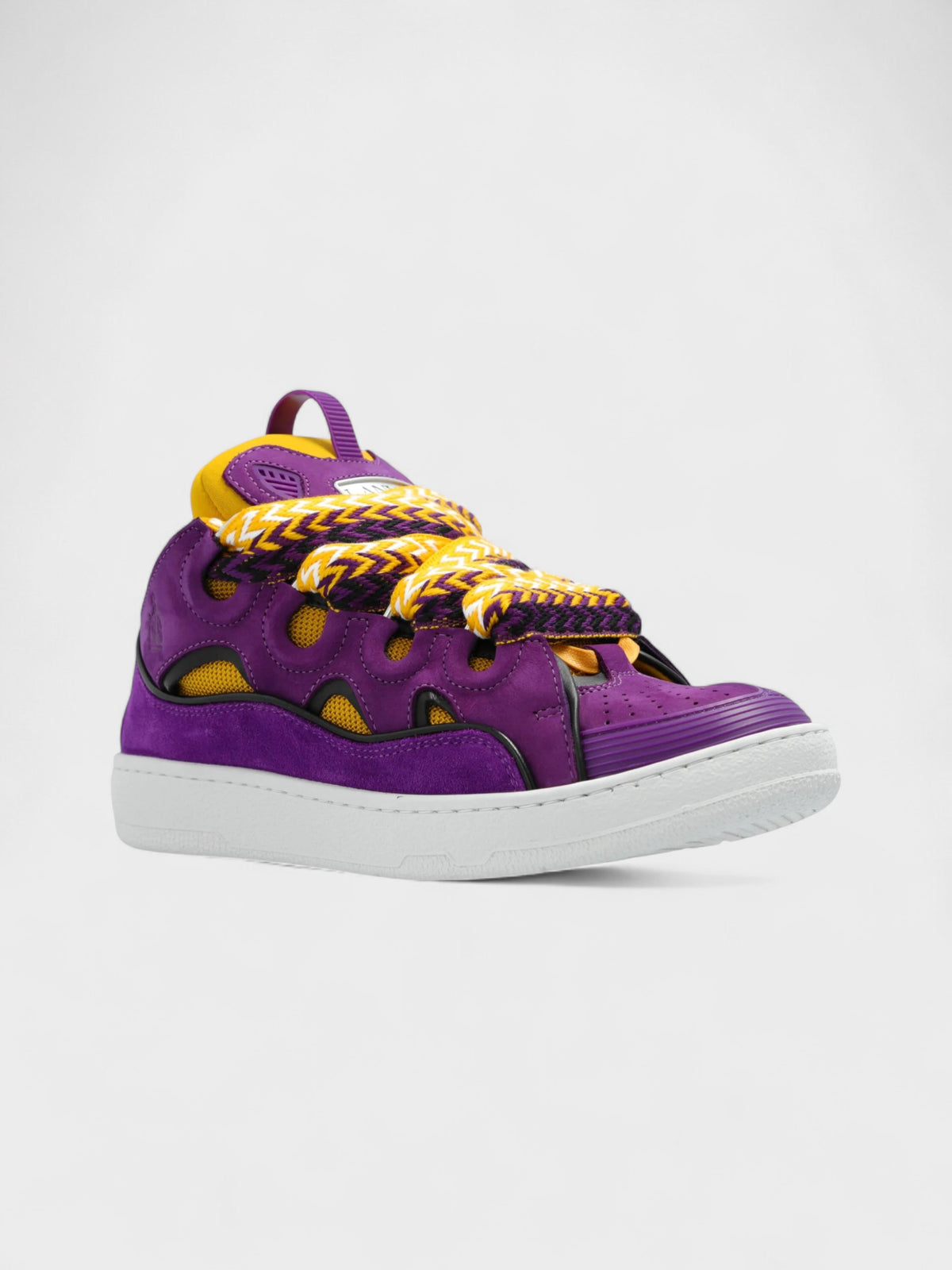 Lanvin Curb Sneakers Purple Yellow Wmns