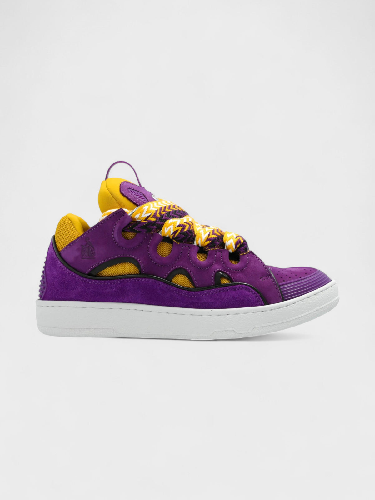 Lanvin Curb Sneakers Purple Yellow Wmns