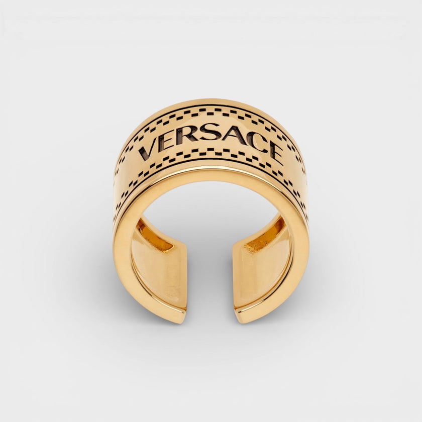 Logo Engraved Chunky Ring