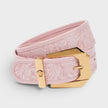 Logo Jacquard Belt Pale Pink Gold