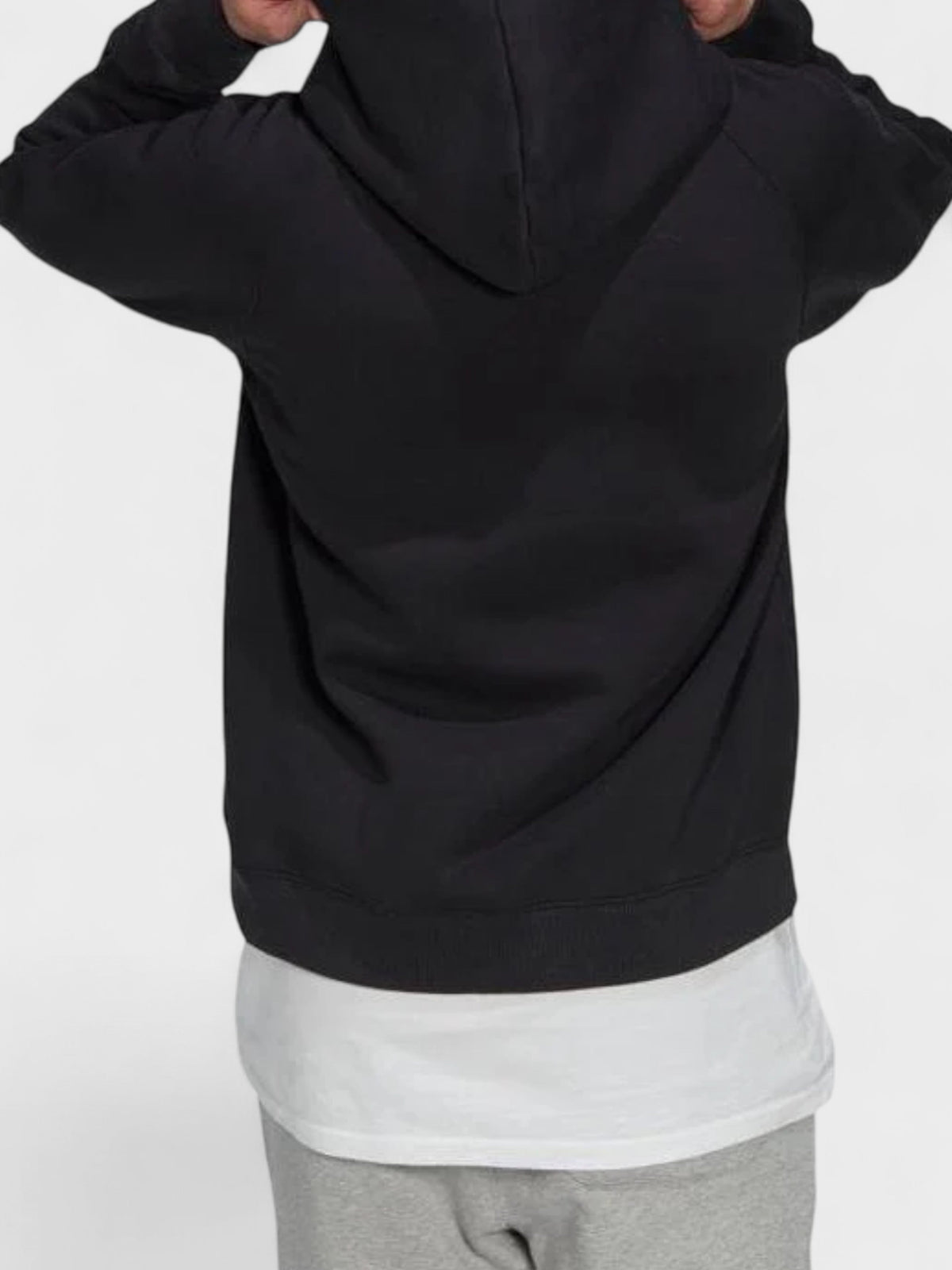 Center Logo Hoodie Black