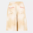 Baggy Gradient Logo Shorts Beige