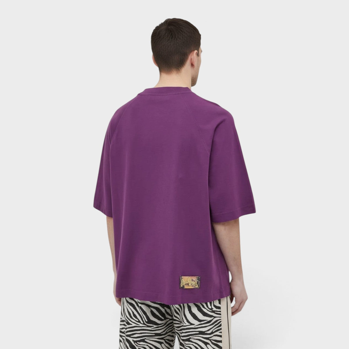 Seasonal Logo Raglan Oversized Tee Purple