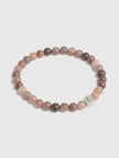 Coach Signature Jade Bead Stretch Bracelet Brown