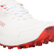 Newbery 360 Cricket-Schuh - Weiß & Rot Noppen