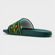 Embroidered Terry Slider Green