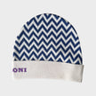 Pink Chevron Pure Wool Beanie