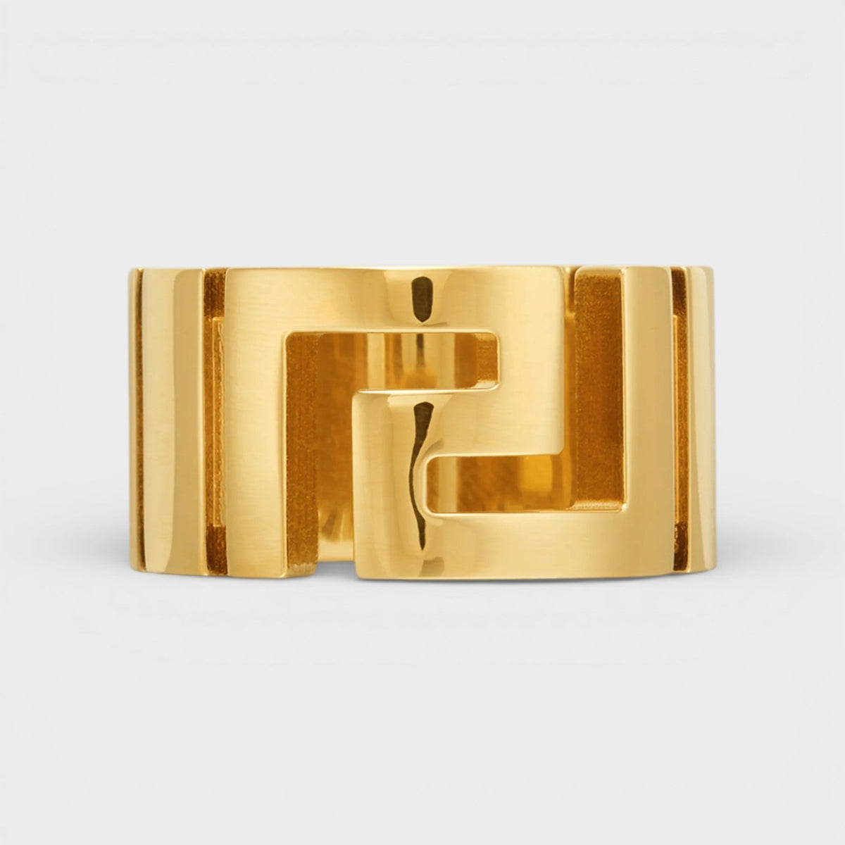 Greca Ring Metal Gold Tone