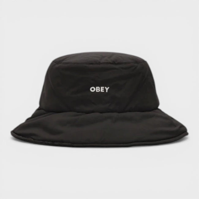 Logo Bucket Hat Black White