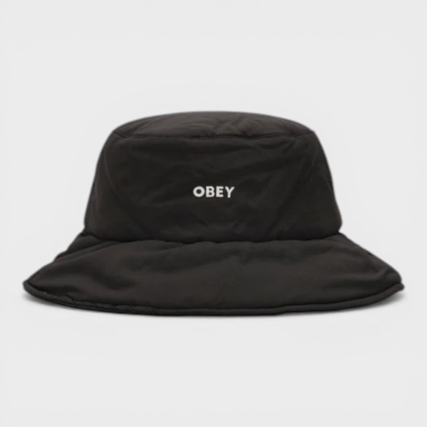 Logo Bucket Hat Black White