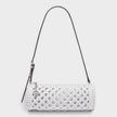 Izzy Small Crocheted Barrel Pochette Optic White