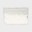 Sling Logo Card Case Metallic Silver
