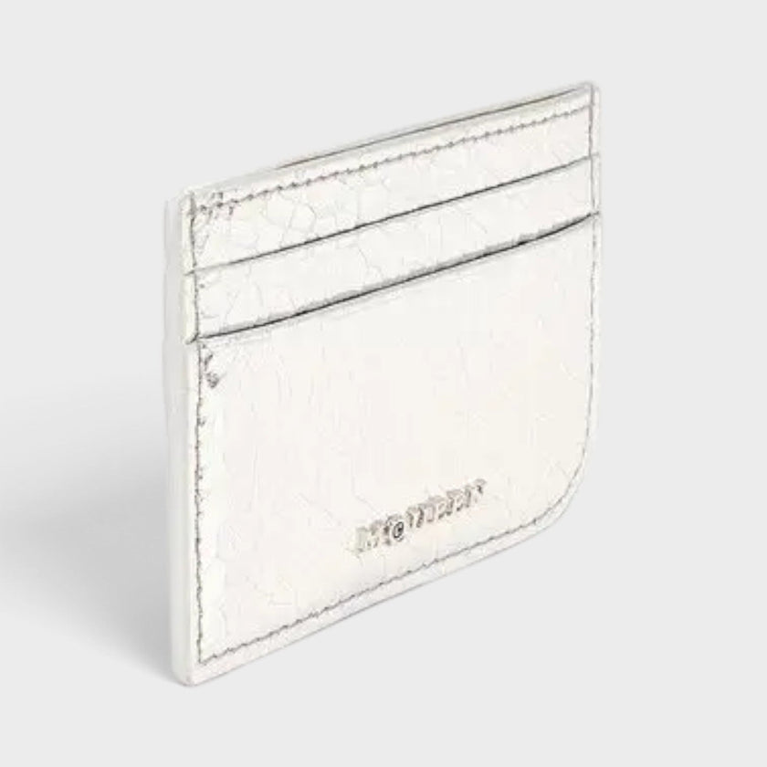 Sling Logo Card Case Metallic Silver