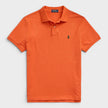 Polo Short Sleeve Logo Shirt Classic Fit Orange Green