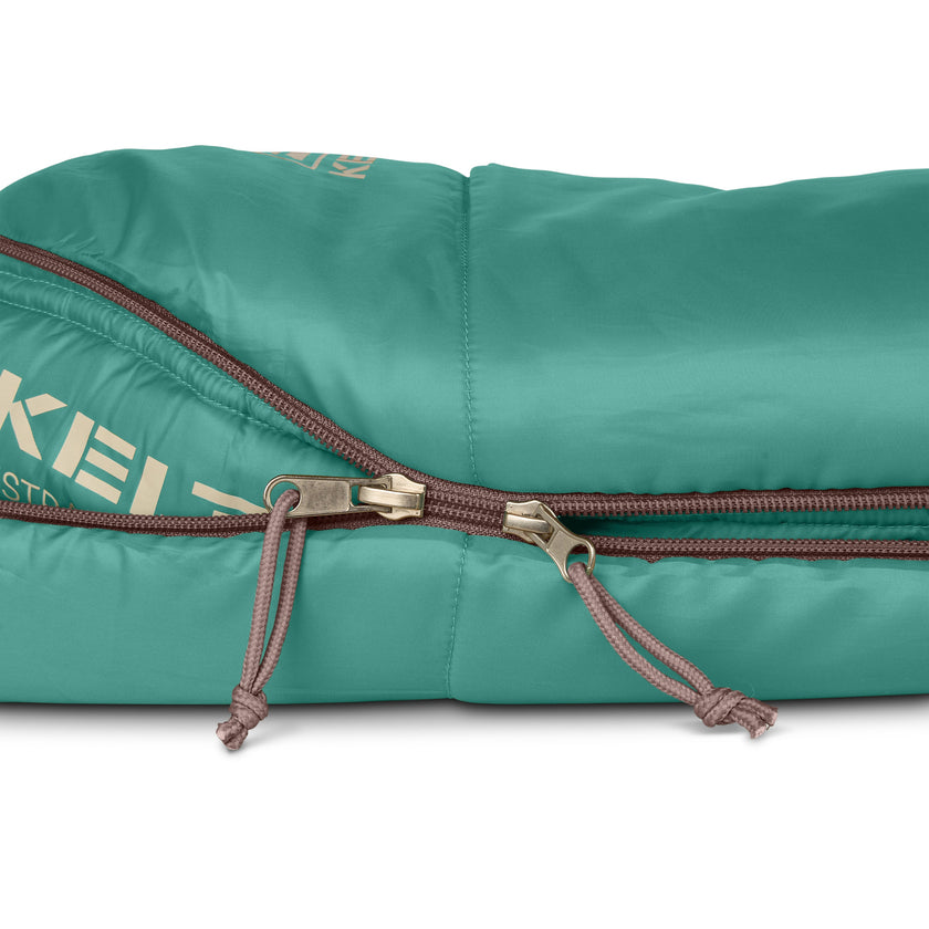 Kelty Kids' Mistral 20°F (-7°C) Synthetic Sleeping Bag - One Size - Malachite/Huckleberry/Antler