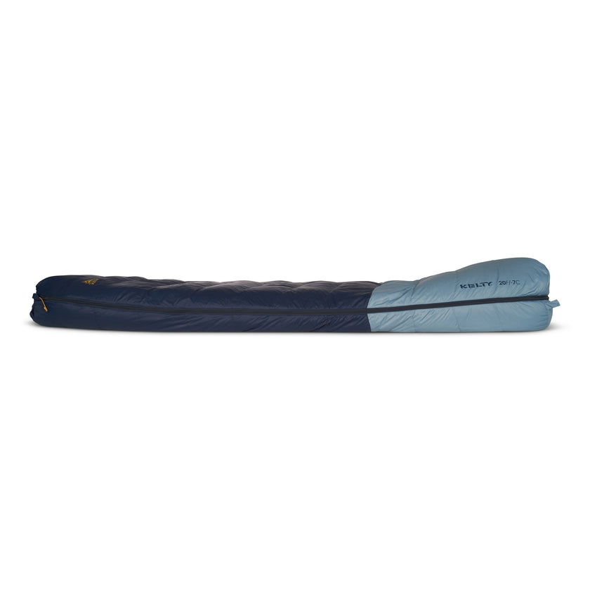 Kelty Supernova 20°F (-7°C) 550-Fill Down Sleeping Bag - Long, Right-Hand Zip - Pageant Blue/Windward Blue/Olive Oil