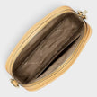 Jet Set Small Signature Logo Camera Crossbody Bag Honey Wheat