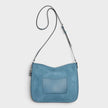 Nayla Messenger Bag Suede Navy Blue