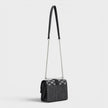 Greenwich Small Logo Jacquard Denim Crossbody Bag Black Noir