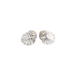 Boucles d'oreilles clous Monstera en forme de feuille de palmier argentées