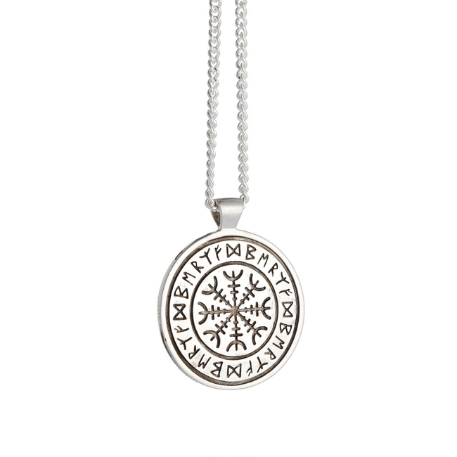 Reise Wikinger Rune Personalisierte Silberkette