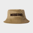 Corduroy Logo Bucket Hat Brown