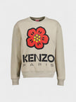 Kenzo Boke Flower Print Sweatshirt Beige
