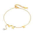 Kellie Luxe 18k Gold Plated Butterfly Anklet
