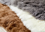 Stone Grey Shearling Yin Yoga Mat - find calm in the stillness. Free next day UK shipping and Luxury Ribboned Gift Box