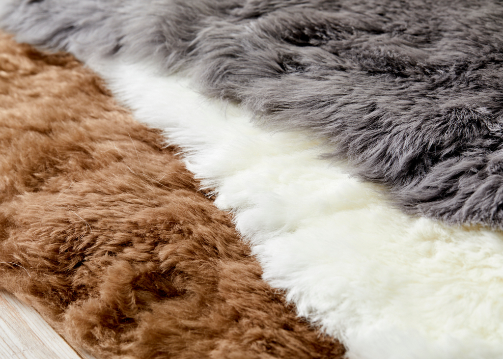 Teddy Bear Brown Shearling Yin Yoga Mat - Naturally beautiful. Free UK next day shipping and gift box.