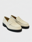 Country Suede Loafer Bone White