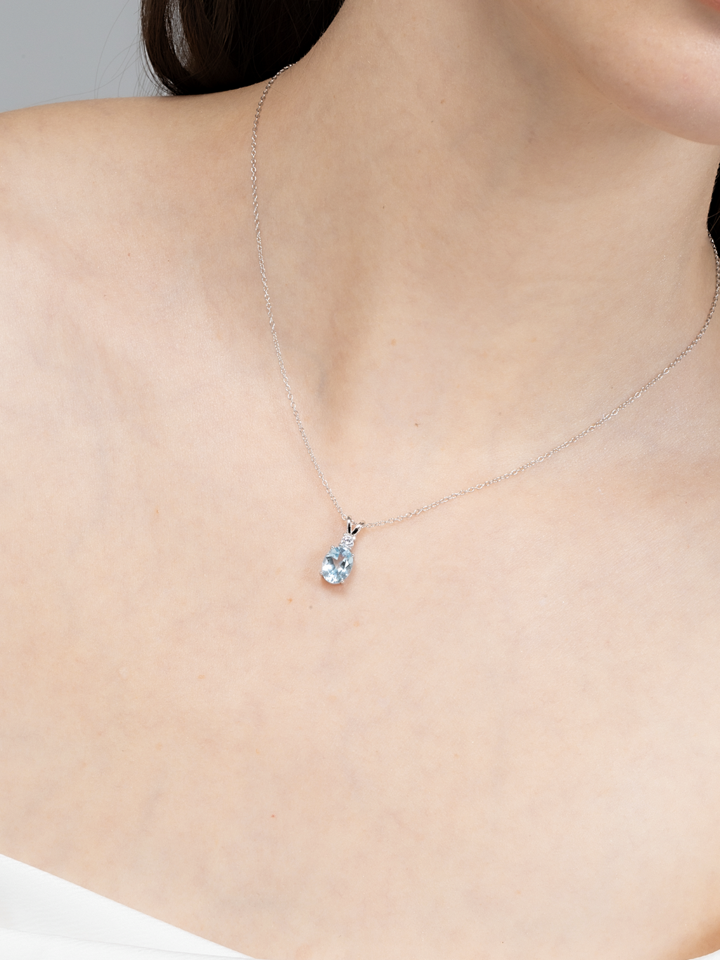 Mini Set 1 - Blauw Topaas Sieradenset van Sterling Zilver