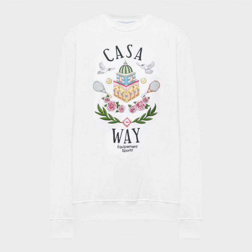 Casa Way Embroidered Sweatshirt White