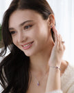 Amethyst Bracelet and Earrings Set in Sterling Silver