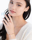 Amethyst Bracelet and Earrings Set in 18k Gold Vermeil