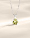 Set de regalo de joyería de peridoto para uso diario en plata de ley