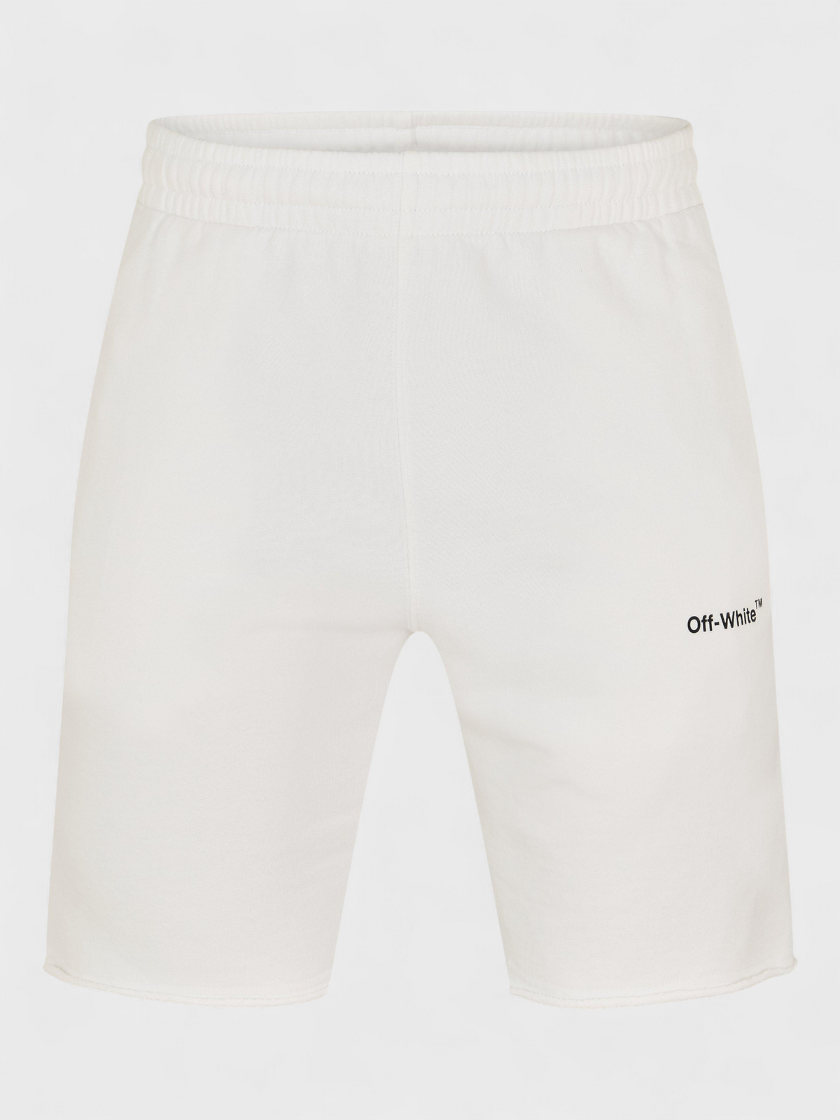 Wave Diagonal Sweatshorts White