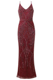 Robe longue perlée Flory Berry