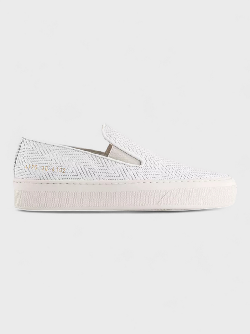 Common Projects Slip On Suede Basket White