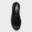 Holland Lug Loafer Faux Leather Black