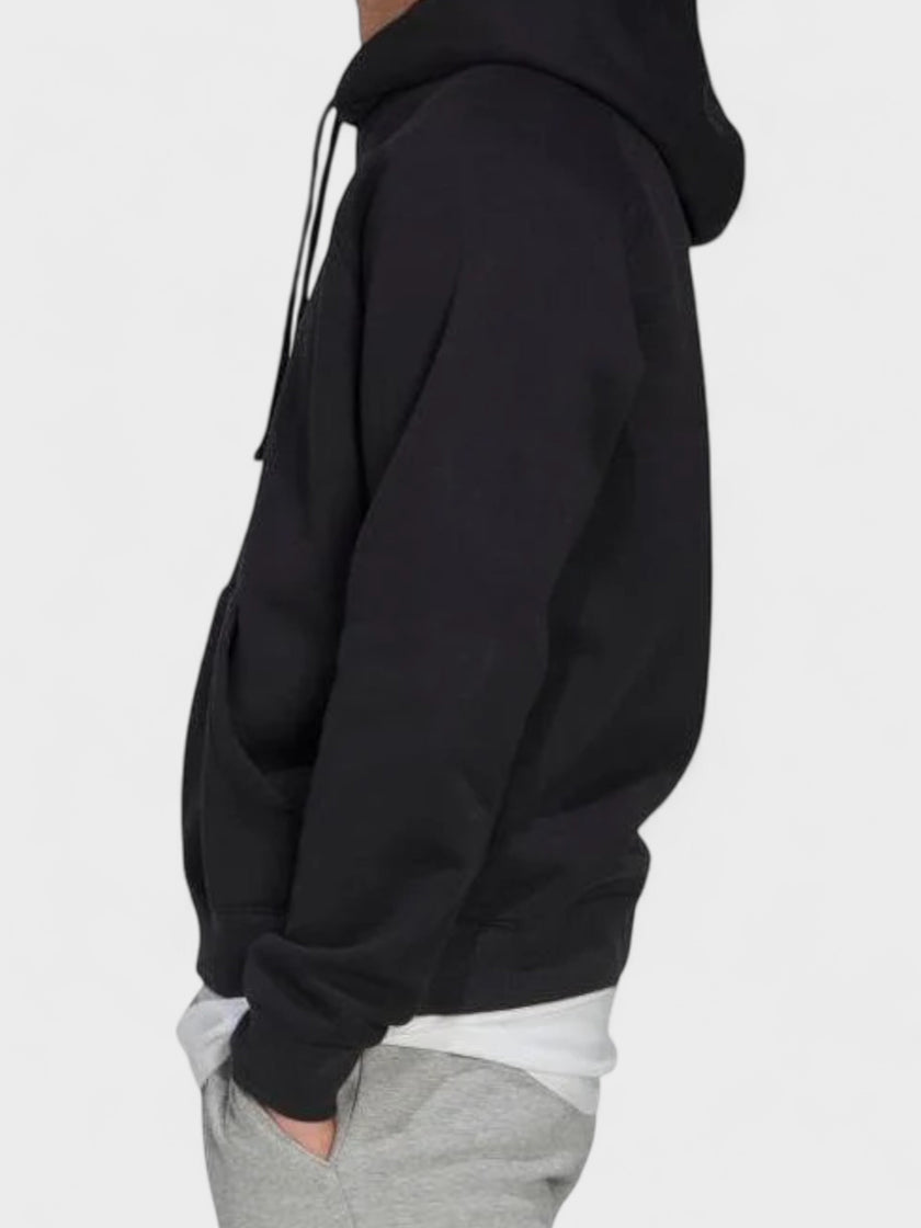 Center Logo Hoodie Black