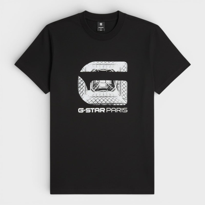 Logo Paris T-Shirt Black White