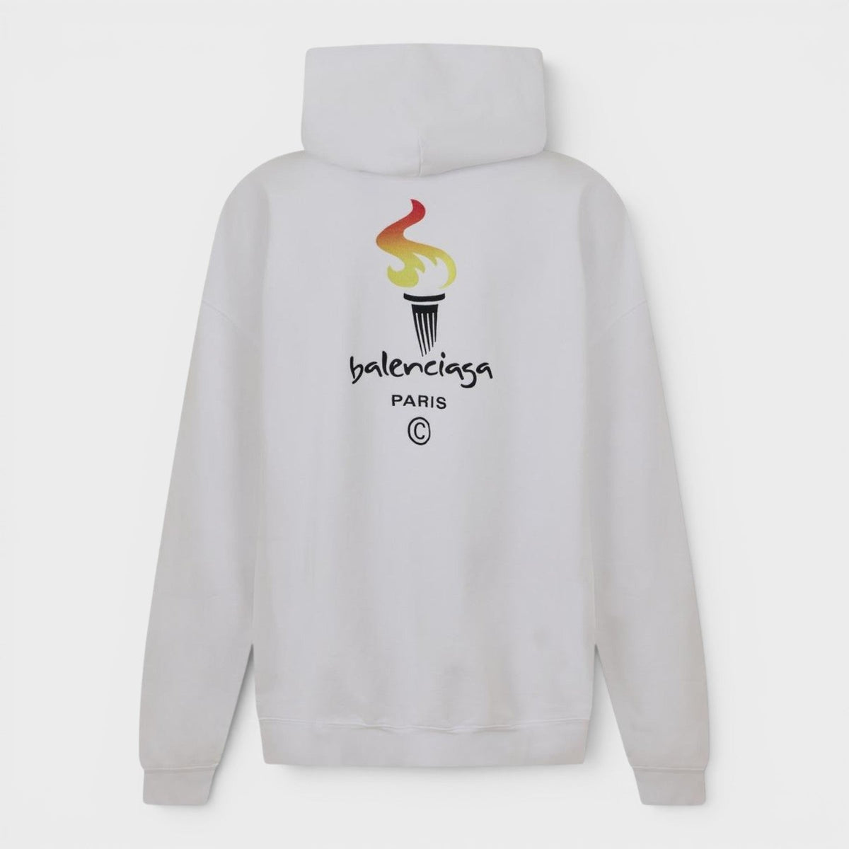 Paris Olympics Oversized Hoodie White