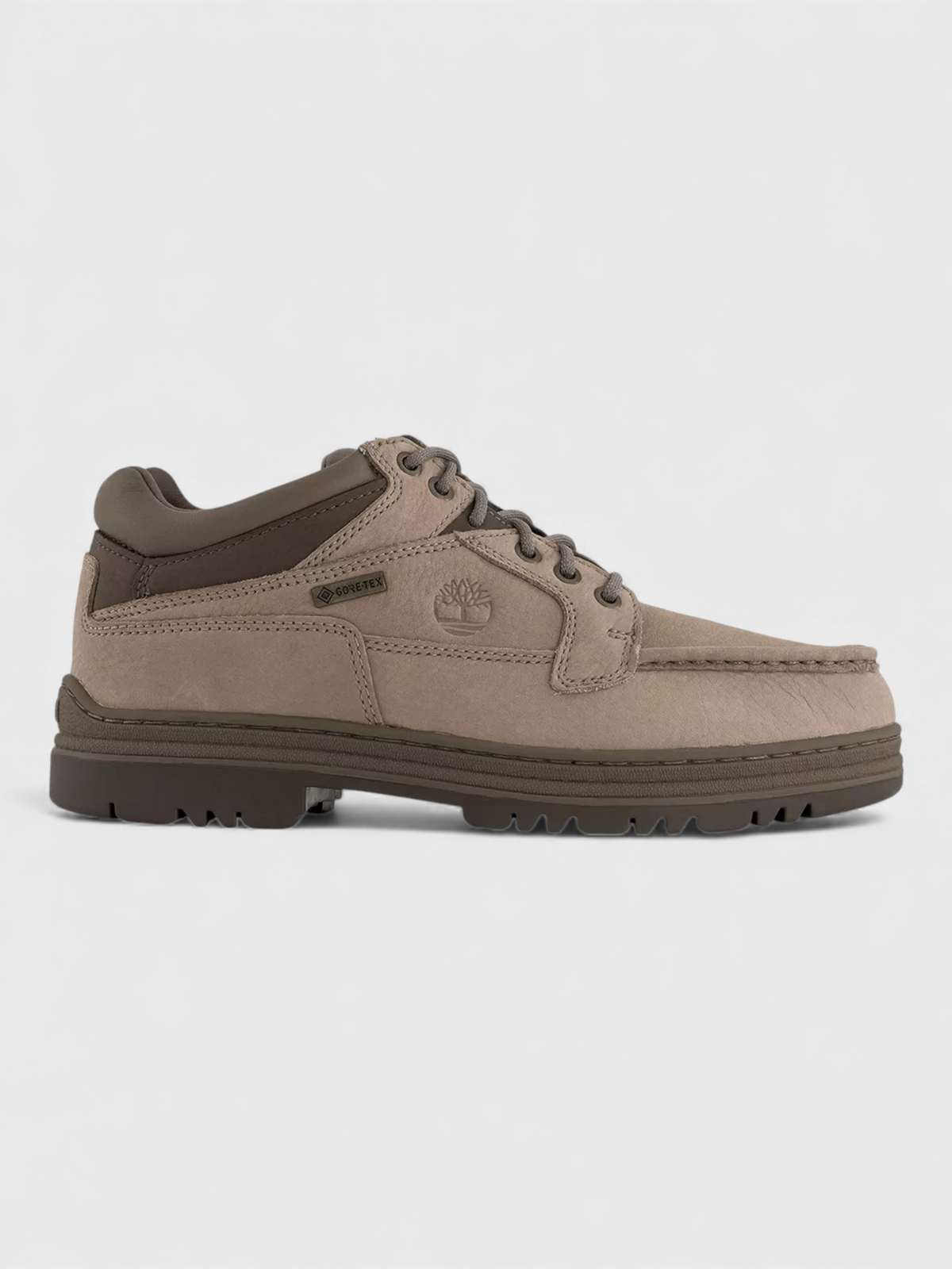 Moc Toe Mid Lace Up Gore-Tex Boots Taupe Nubuck