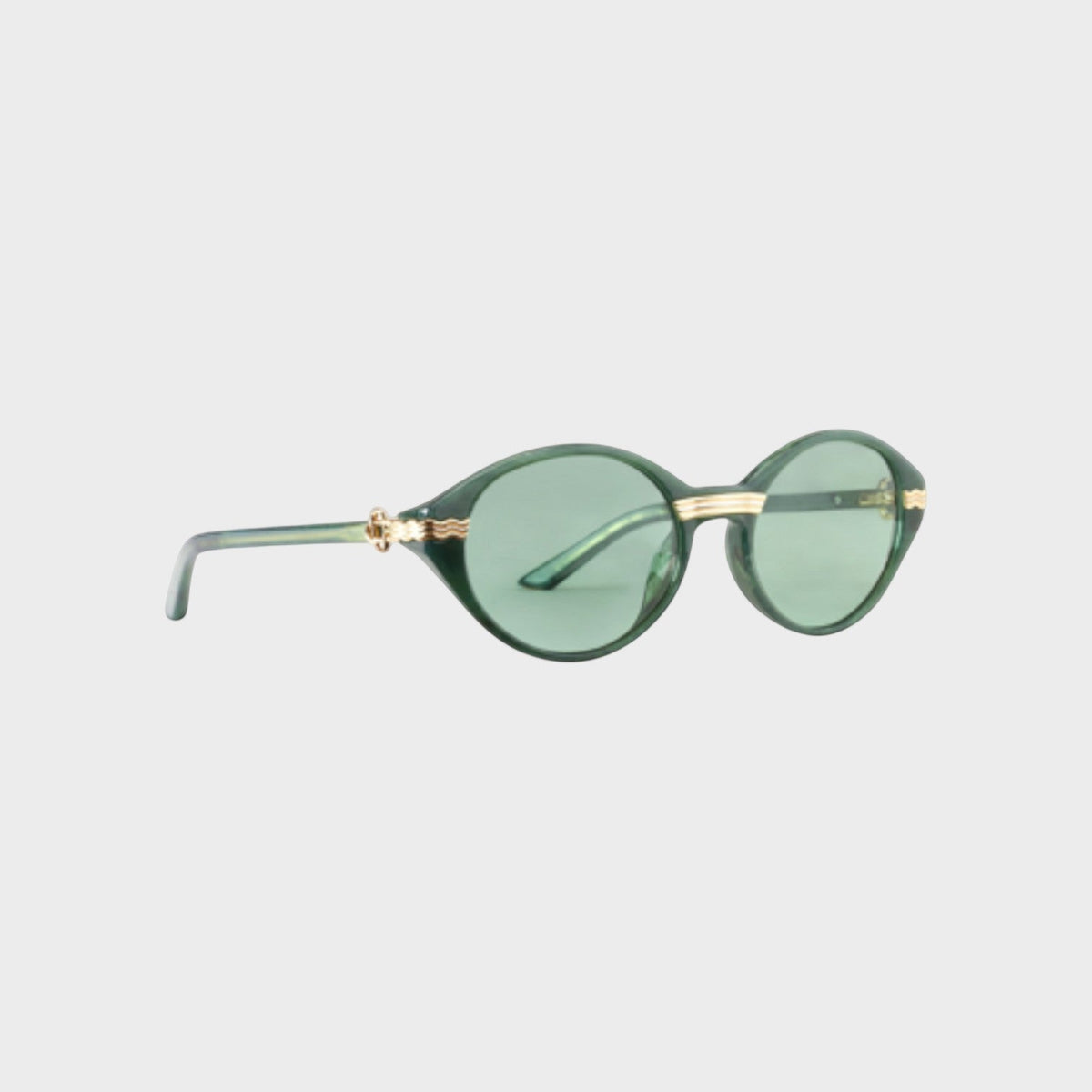 Cannes Sunglasses Green Gold