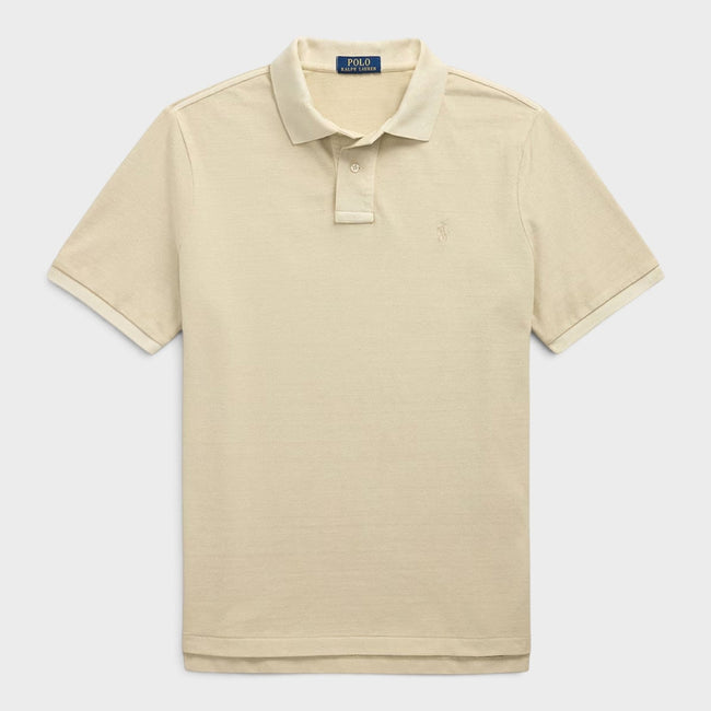 Logo Short Sleeve Polo Shirt Natural