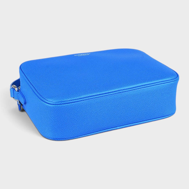 Cameratas kalfsleer levendig blauw