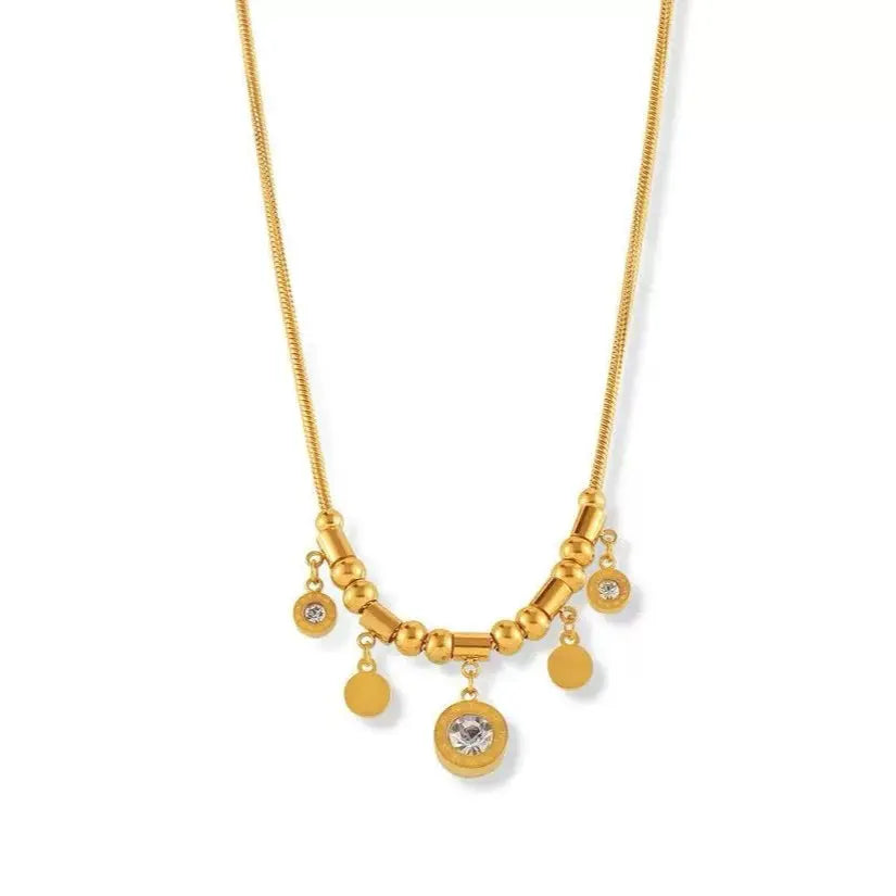 Collar con dije Seraphina Luxe bañado en oro de 18k