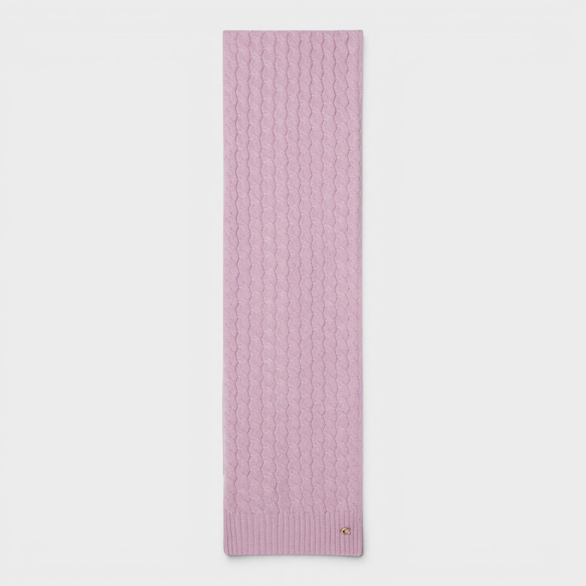 Cable Scarf Faded Pink
