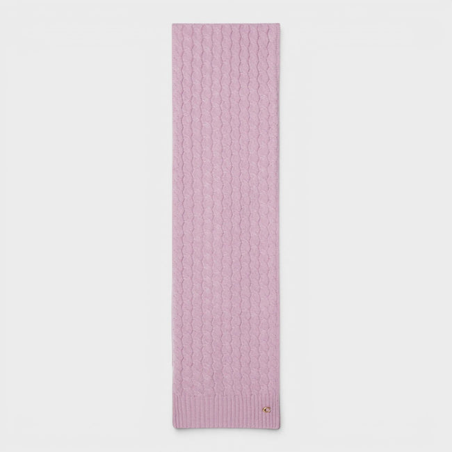 Cable Scarf Faded Pink